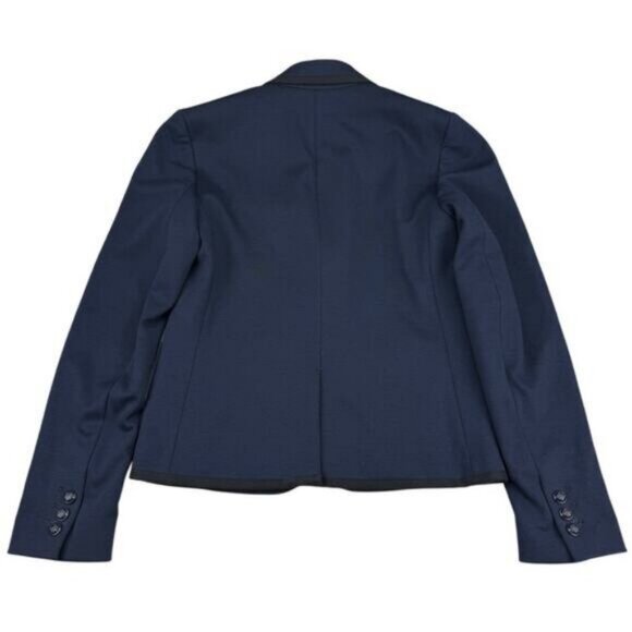 Gap The Academy Women's Navy Double Knit Ponte Blazer Navy Size 2 - Picture 5 of 7